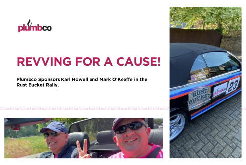 Revving for a Cause: Plumbco Sponsors Karl Howell and Mark O'Keeffe in the Rust Bucket Rally